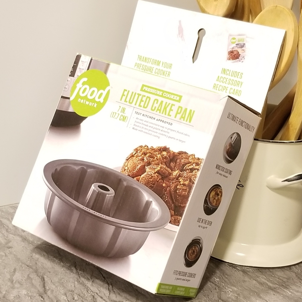 Food Network Pressure Cooker Fluted Cake Pan 7 in.